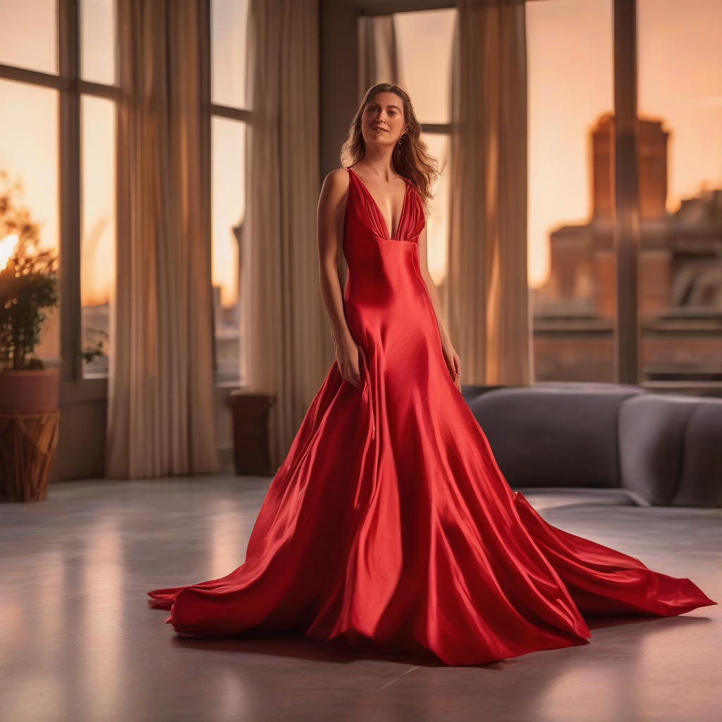 O Enigmático Vestido Vermelho: Uma História de Paixão e Segredos na Alta Costura